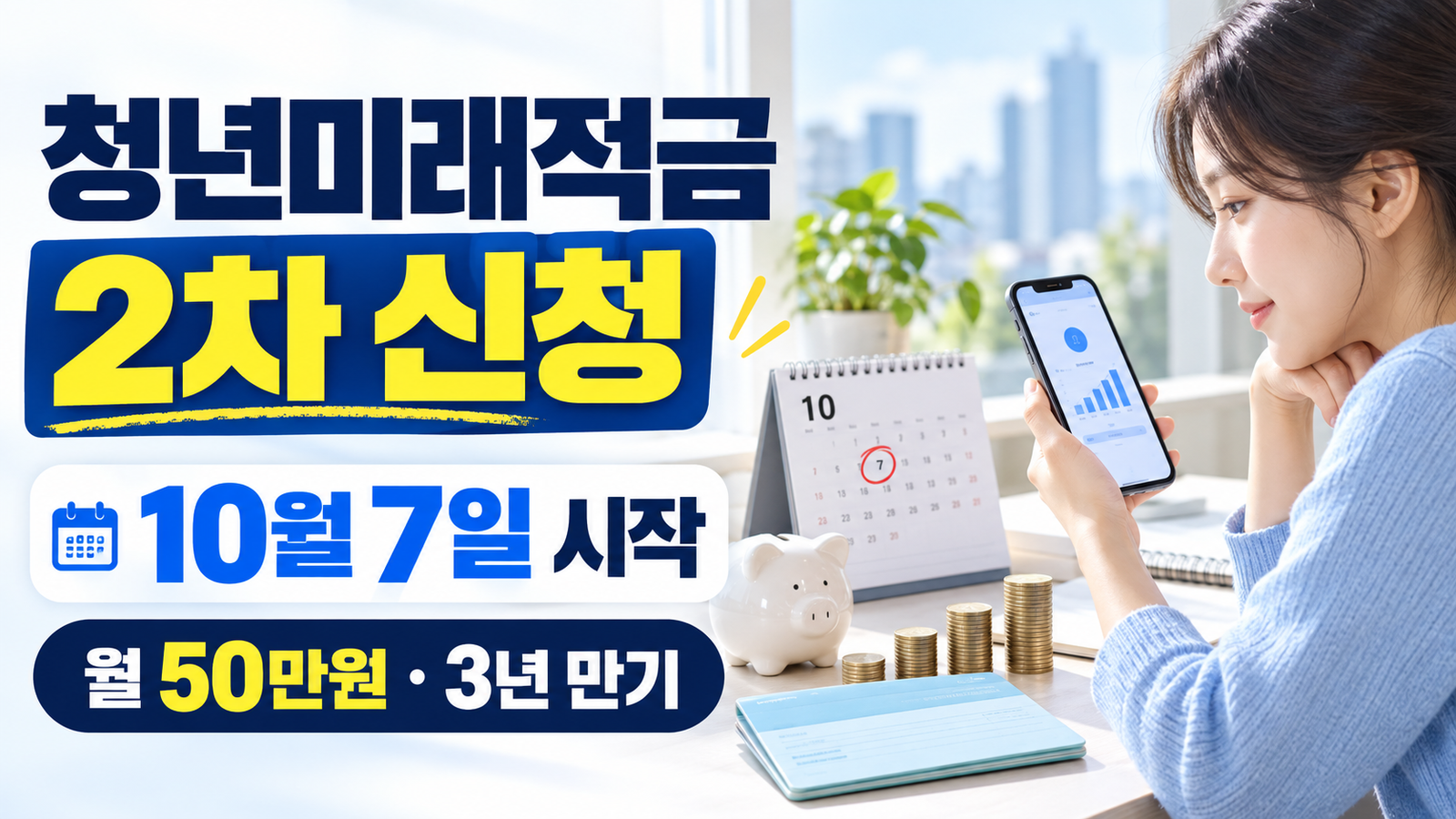 2026 청년미래적금 2차 신청｜10월 7일 시작, 가입조건·은행·갈아타기 총정리